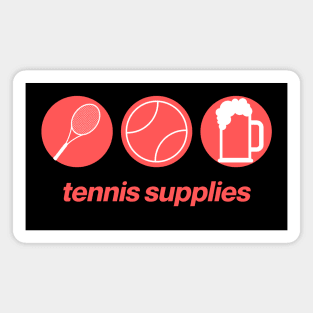 Tennis Supplies (red) Magnet